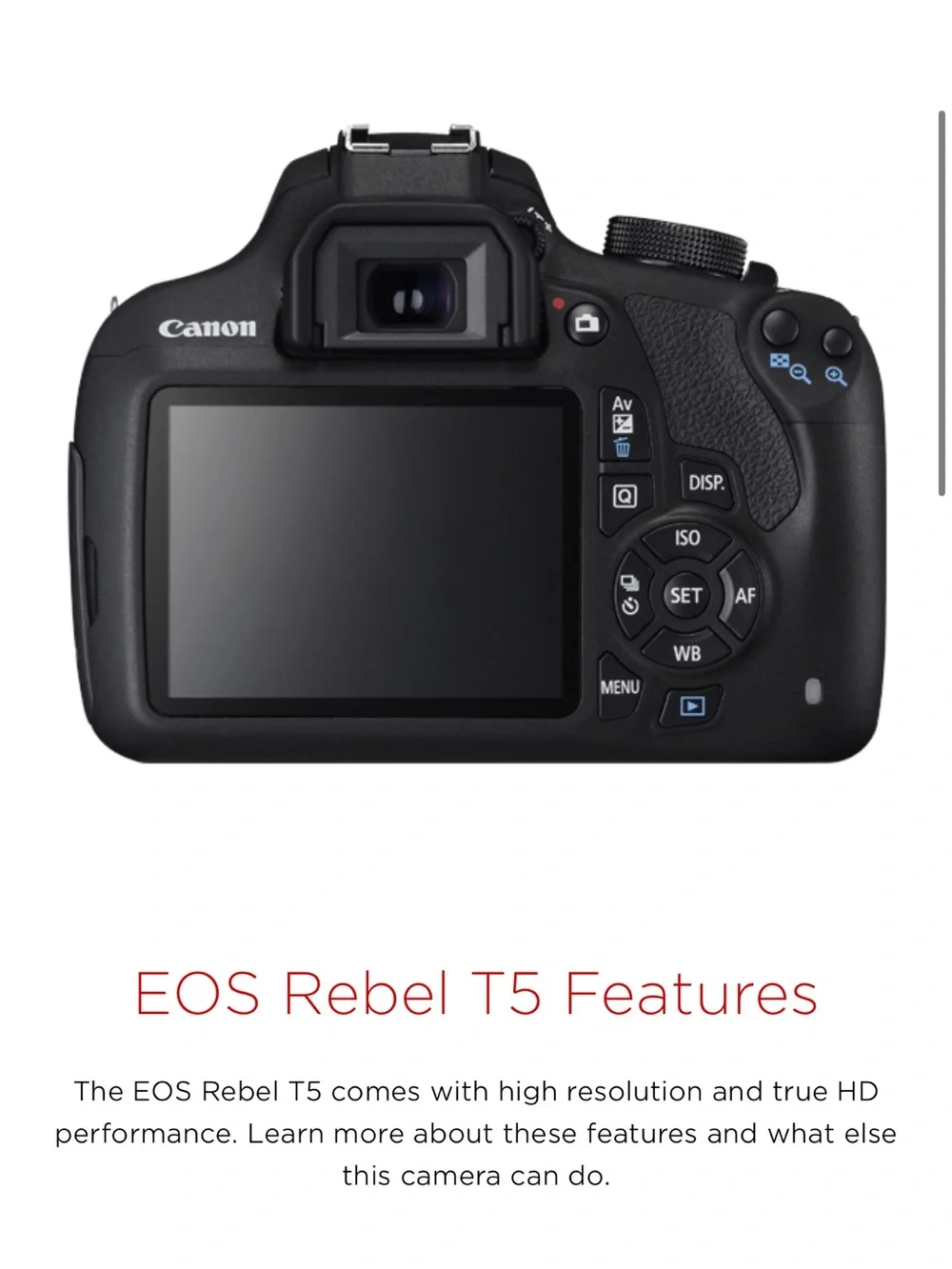Canon EOS Rebel T5